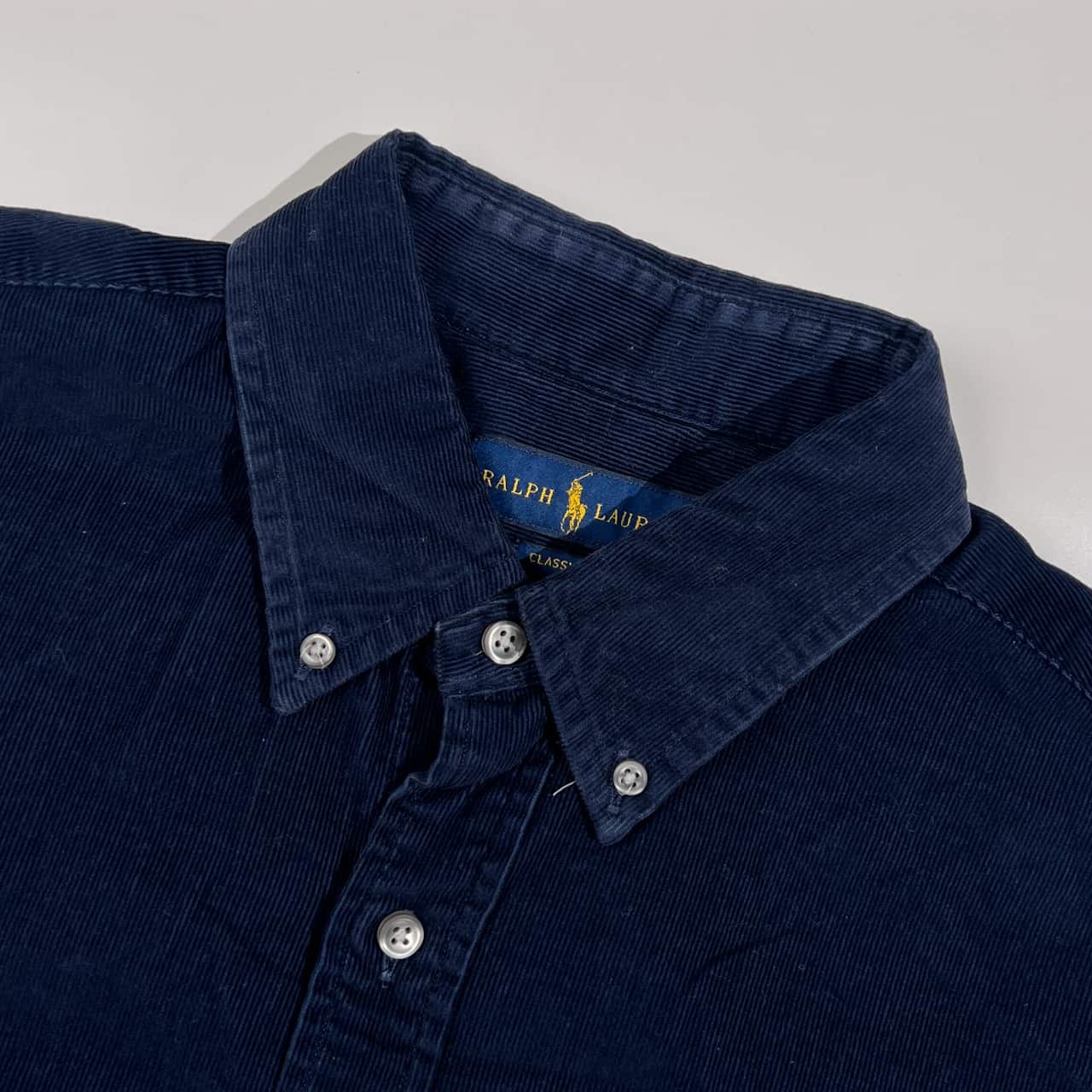 RALPH LAUREN ラルフローレン CLASSIC FIT BD ボタンダウン コーデュロイ 長袖シャツ LG/ネイビー メンズ