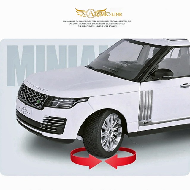 LAND ROVER レンジローバー 1/18 ミニカー 全2色 ライト点灯 エンジンサウンド 合金モデル 模型 ジオラマ