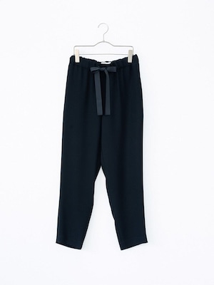 tapered ribbon pants（black、navy）