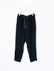 tapered ribbon pants（black、navy）