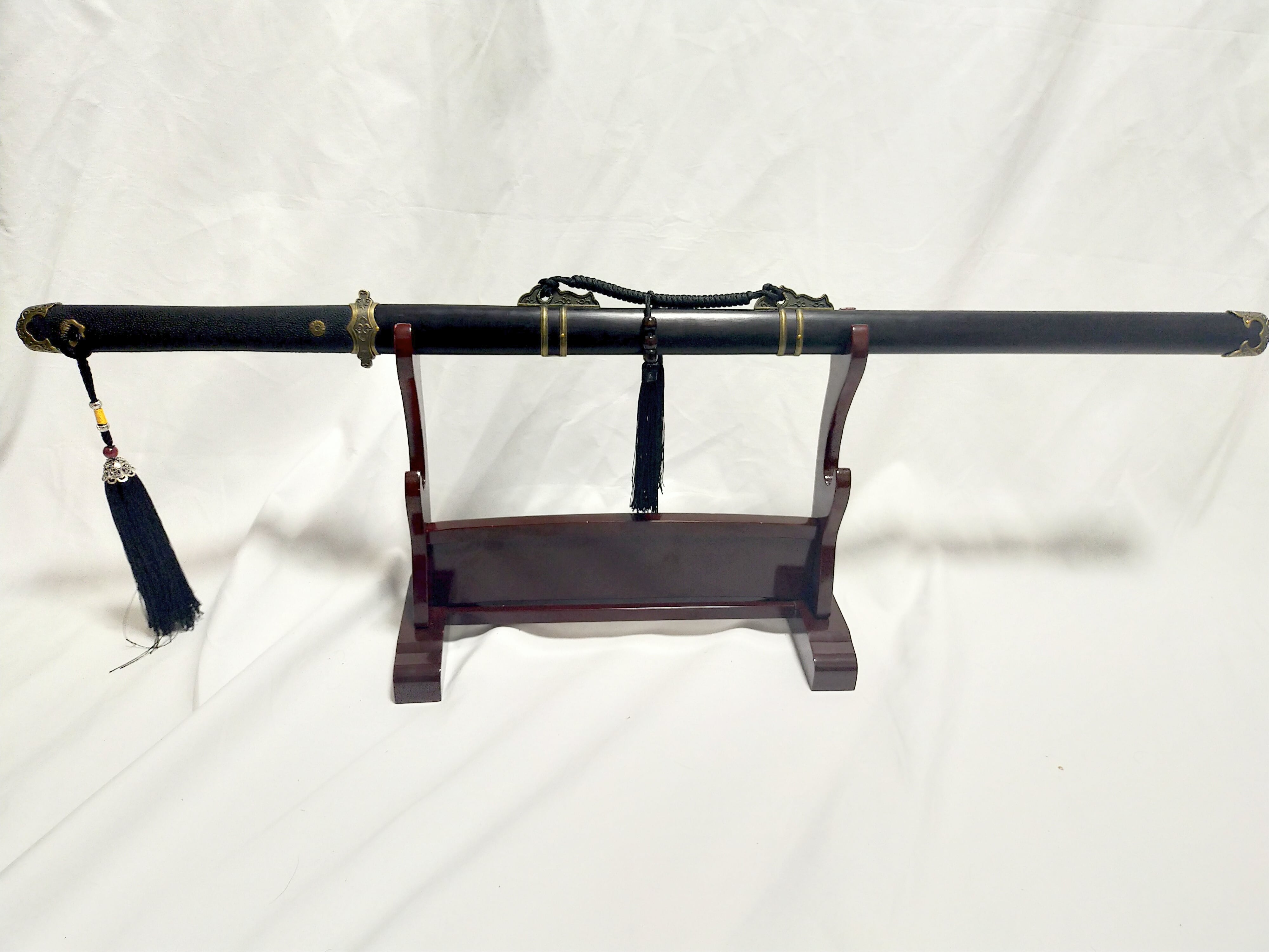 シンプル梅唐横刀酸枝木タイプ 古兵器 武具 刀装具 日本刀 模造刀 居合  