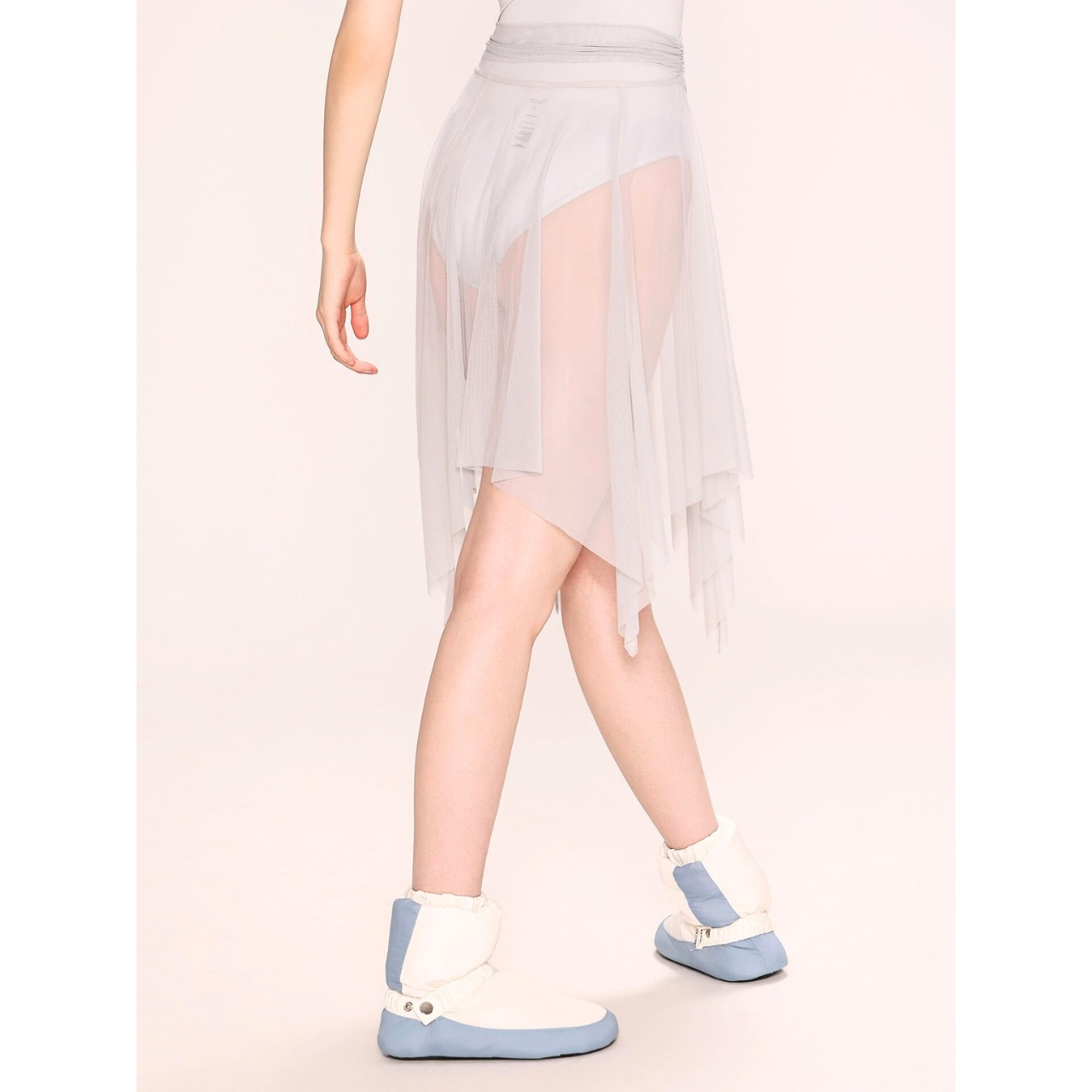 ミドル丈ヘムスカート 2色展開 L1311