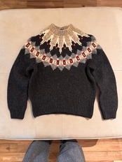 BANANA REPUBLIC Fair Isle Lambswool Sweater
