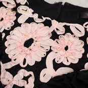 社交ダンス 衣装 ツーピース ワンピース ドレス セキネ 黒 薄ピンク 花柄 上下セット レッスン 練習着 sekine 日本製 ブラック系 ピンク系 発表会 舞台用 可愛い おしゃれ フェミニン レディース フラワー スポーツウェア エレガント