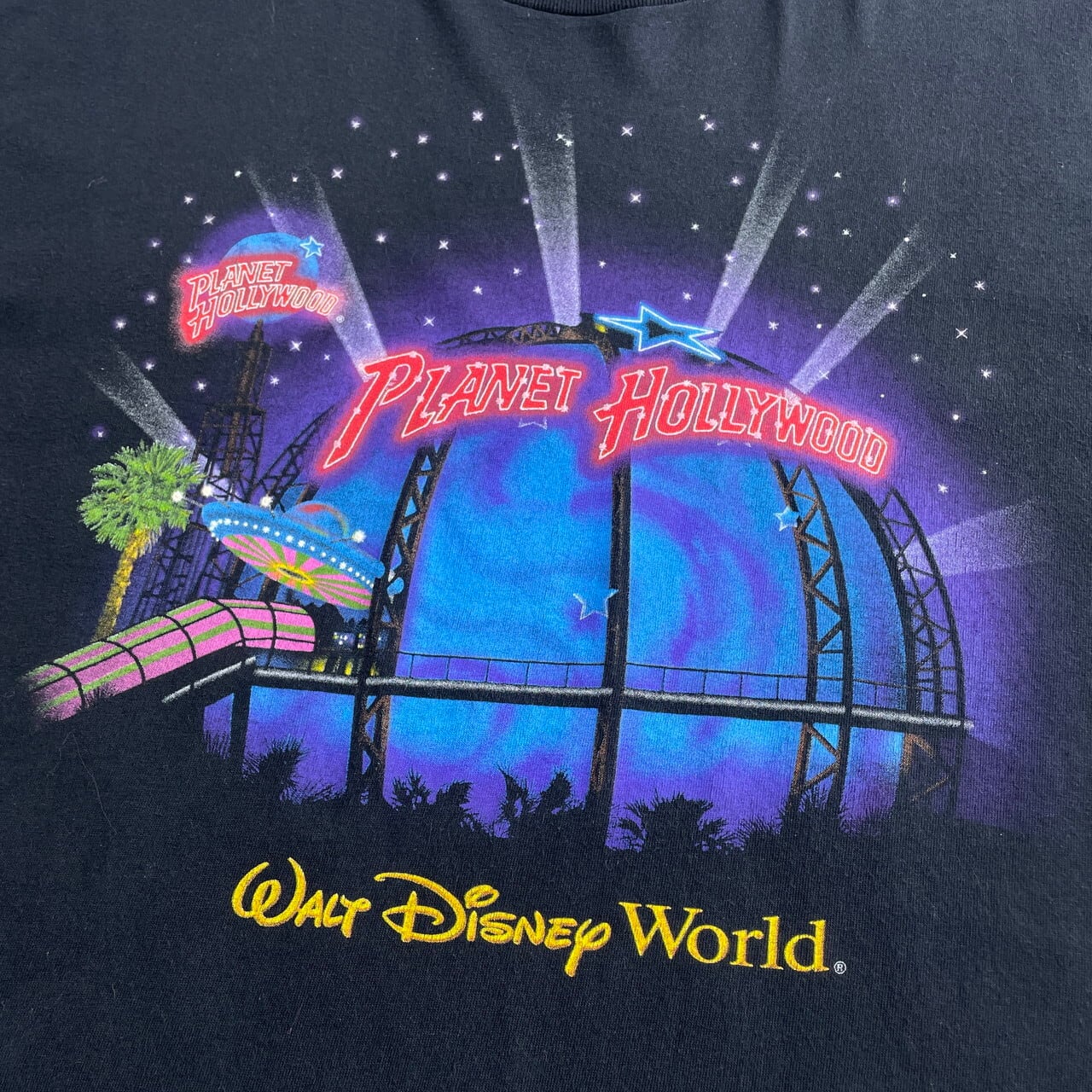 プラネットハリウッド PLANET HOLLYWOOD WALT DISNEY WORLD アドバタイジングTシャツ メンズXL /eaa326975