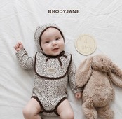 韓国子供服 / 26Autumn / 〖取寄〗Brodyjane / モカレオベビースーツ / ベビー服 / 赤ちゃん服 / ロンパース *S/M*