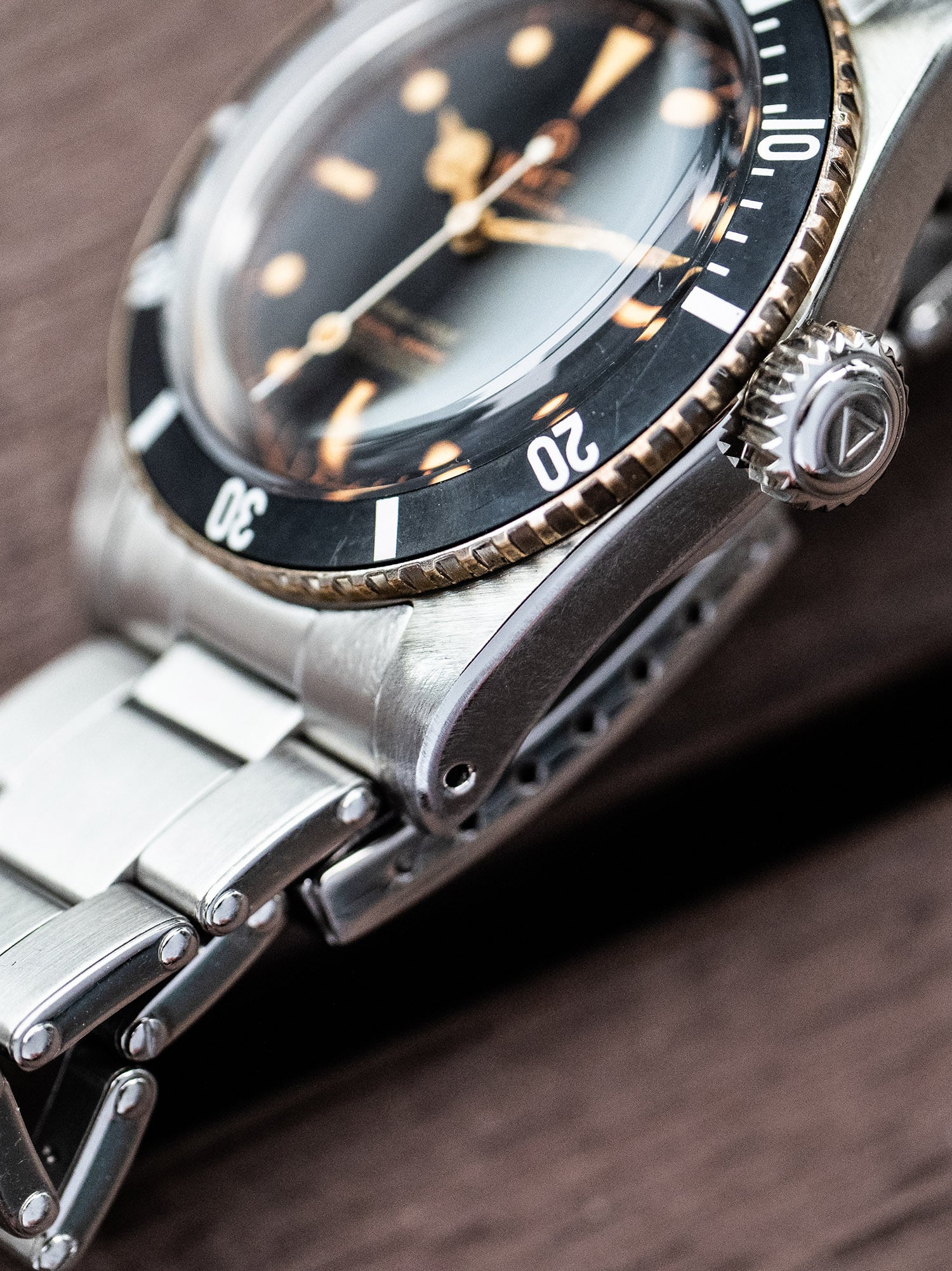 WMT WATCHES Sea Diver – All Aged With Brass Bezel / Black Dial 