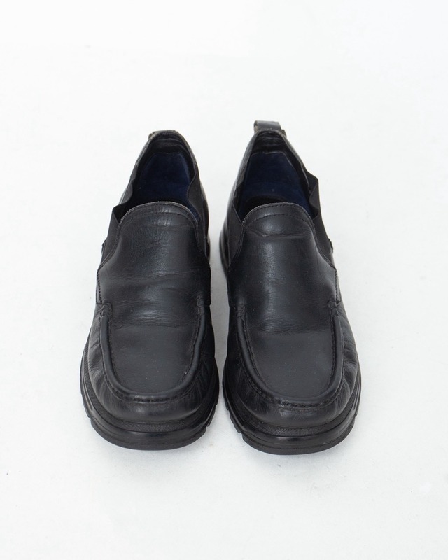 "POLO SPORT" side-gore moccasin leather shoes
