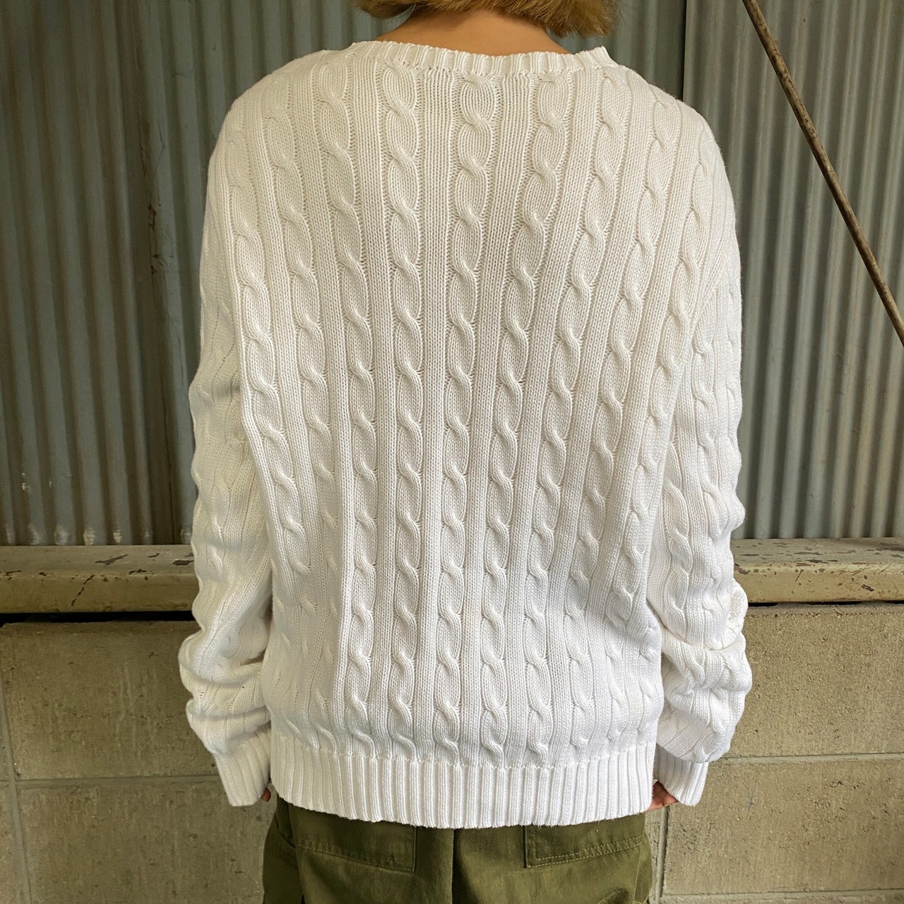 Ralph Lauren ラルフローレン ケーブルニット コットンニットセーター 