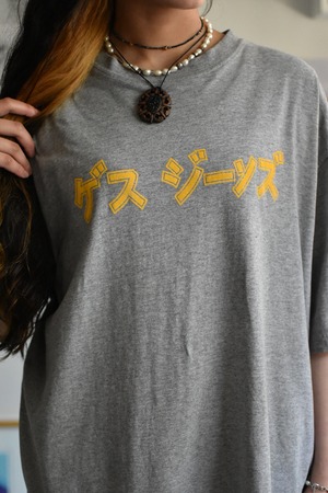 90's- "old s/s print t-sh" "GUESS " "ゲスジーンズ"