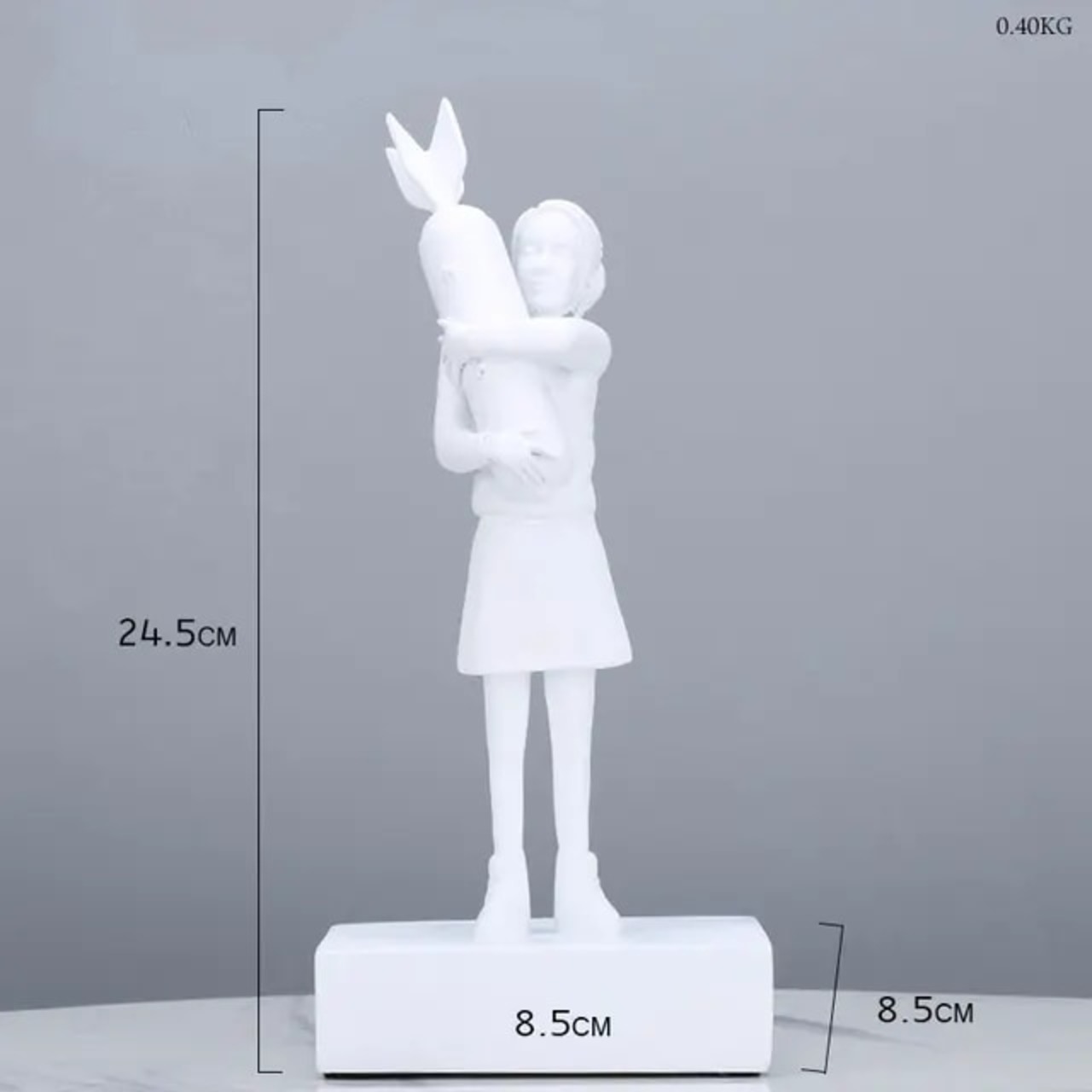 バンクシー Banksy 白 ホワイト 少女と爆弾 爆弾愛 Bomb Love