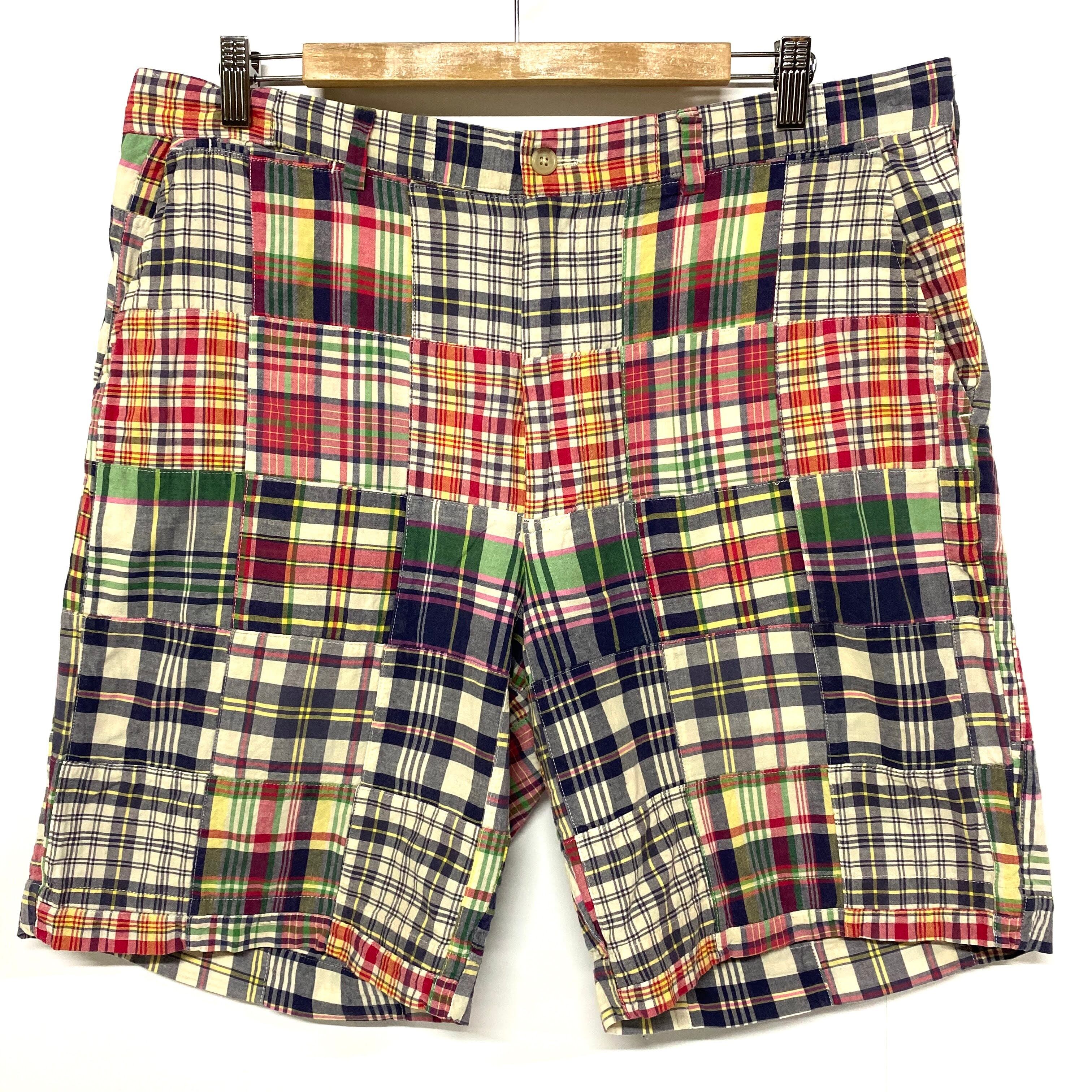 Ralph Lauren ラルフローレン パッチワーク チェック柄 ショートパンツ 