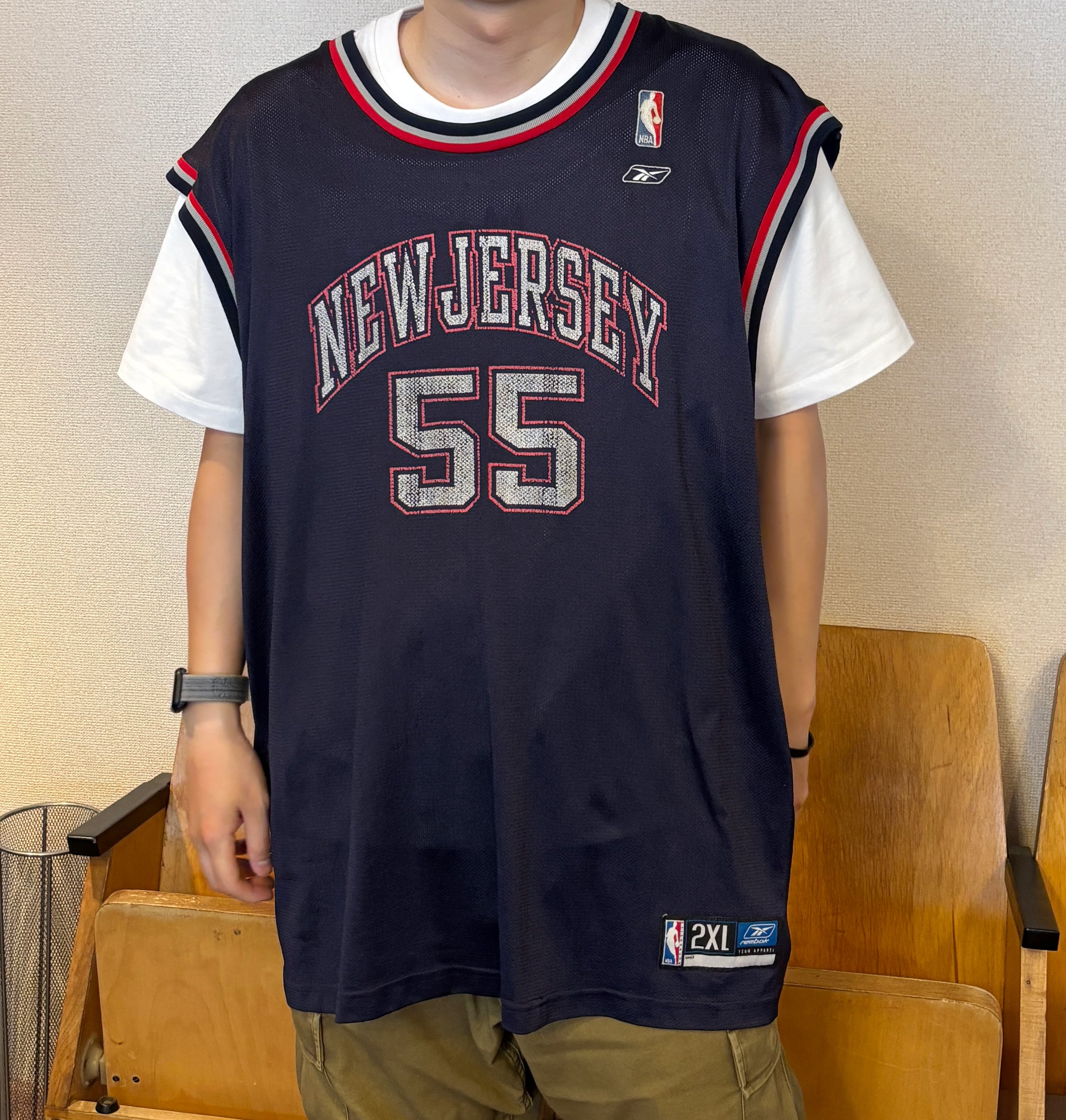 Dikembe Mutombo 【New Jersey Nets】 Jersey. Reebok | am3:41 - NBA