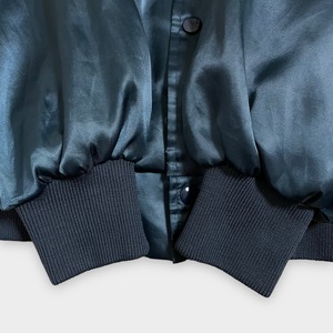 【AUBURN】90s USA製 スタジャン ブルゾン バックプリント ロゴ 高校 アメフト フットボール X-LARGE ビッグシルエット US古着