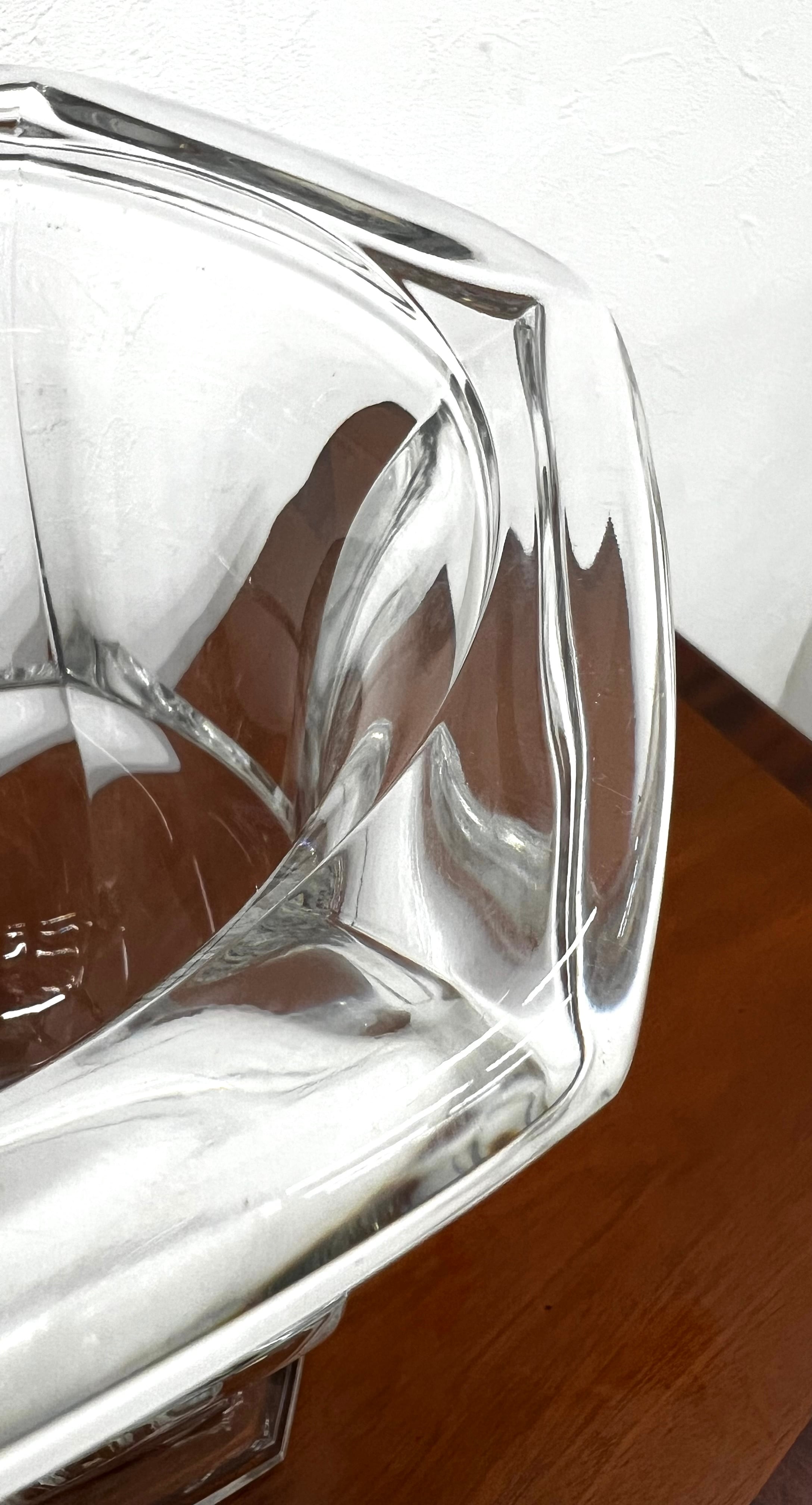 ドイツ製 Genuine Lead Crystal 大型クリスタル花瓶 ソリッド