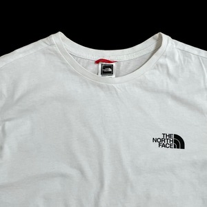 【THE NORTH FACE】ワンポイントロゴ Tシャツ バックロゴ ハーフドーム 半袖 ホワイト ノースフェイス アウトドア MEDIUM US古着