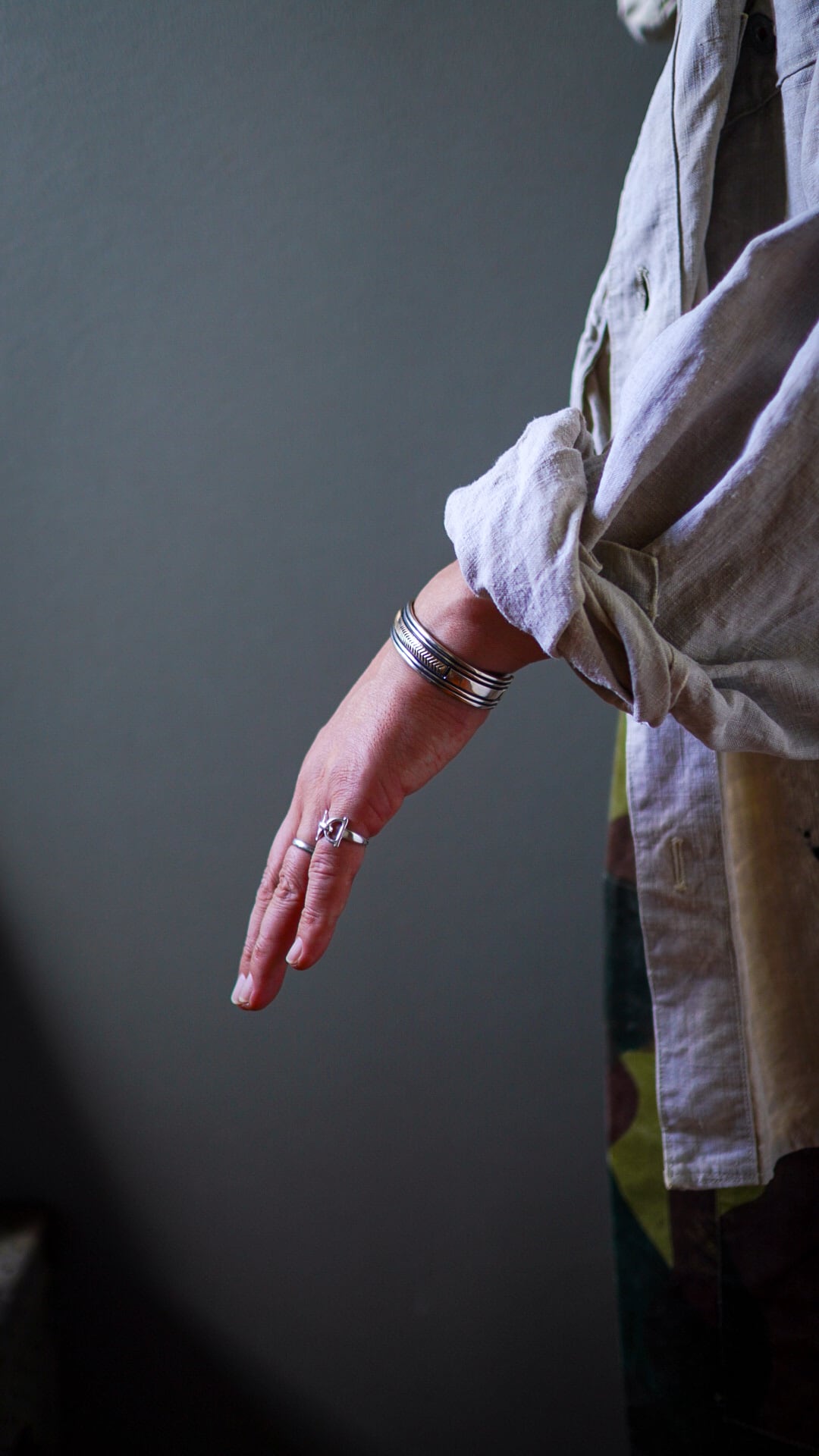 1970s】GUCCI グッチ ホースビット アジャスタブル リング 《シルバー