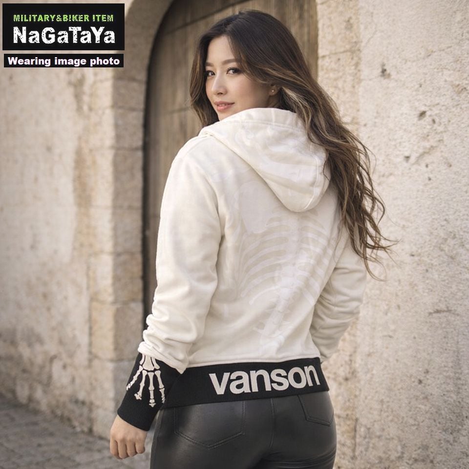 バンソン VANSON ヒューマンボーン 裏毛 スタンドカラー ジップアップ