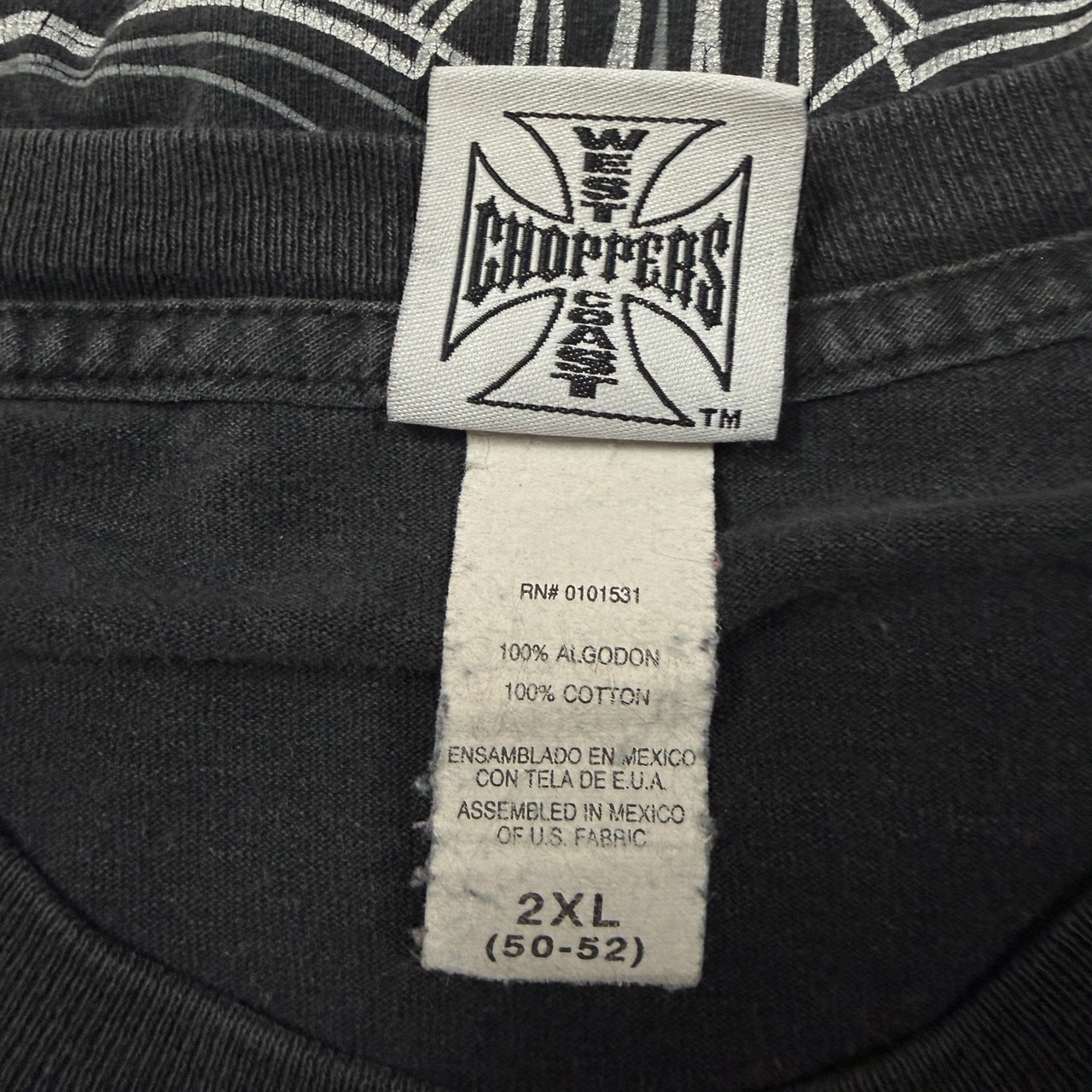【WEST COAST CHOPPERS】ウエストコーストチョッパーズ "IRON CROSS & LOGO" ロングスリーブTシャツ