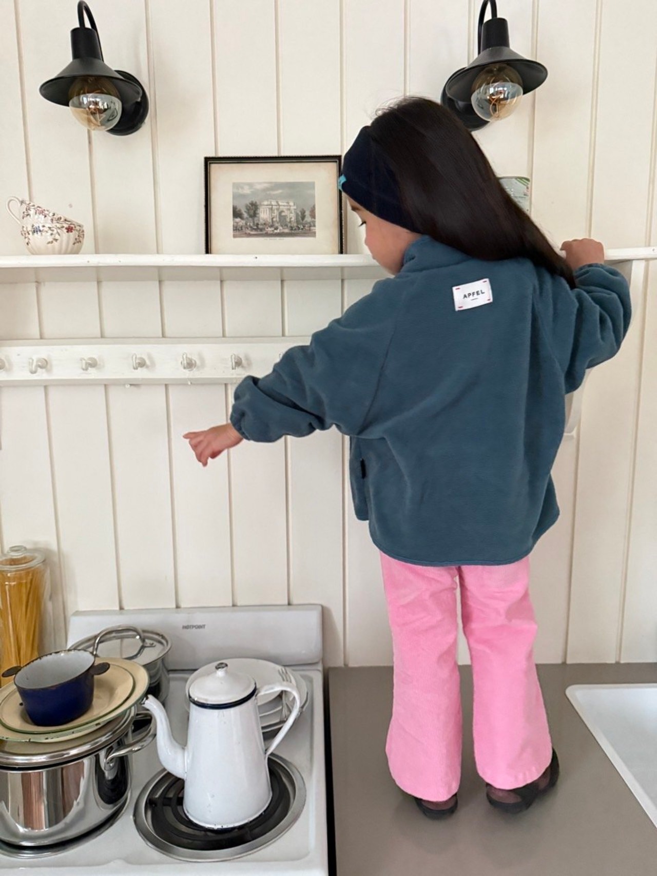 Apfel［取寄］scon button fleece jacket 26winter