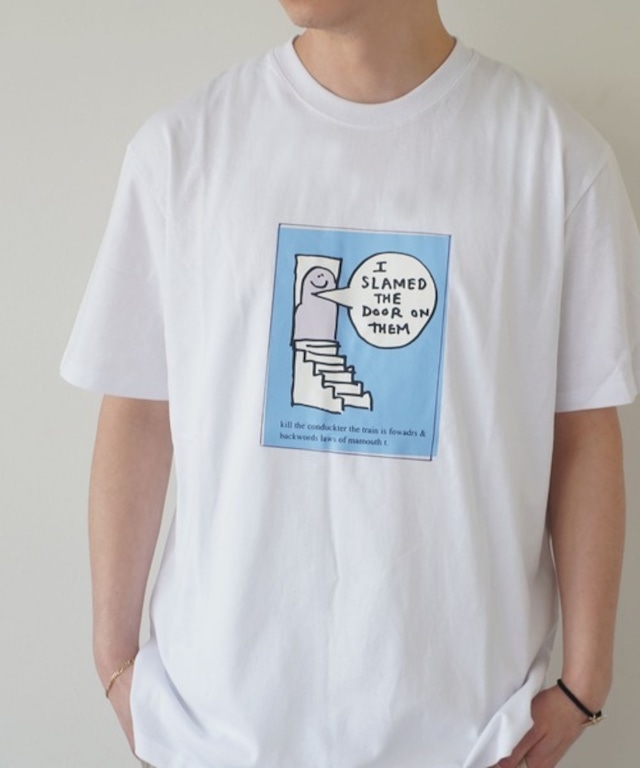 MARK GONZALES (マークゴンザレス) アートプリント Tシャツ 2G7-11343 ホワイト
