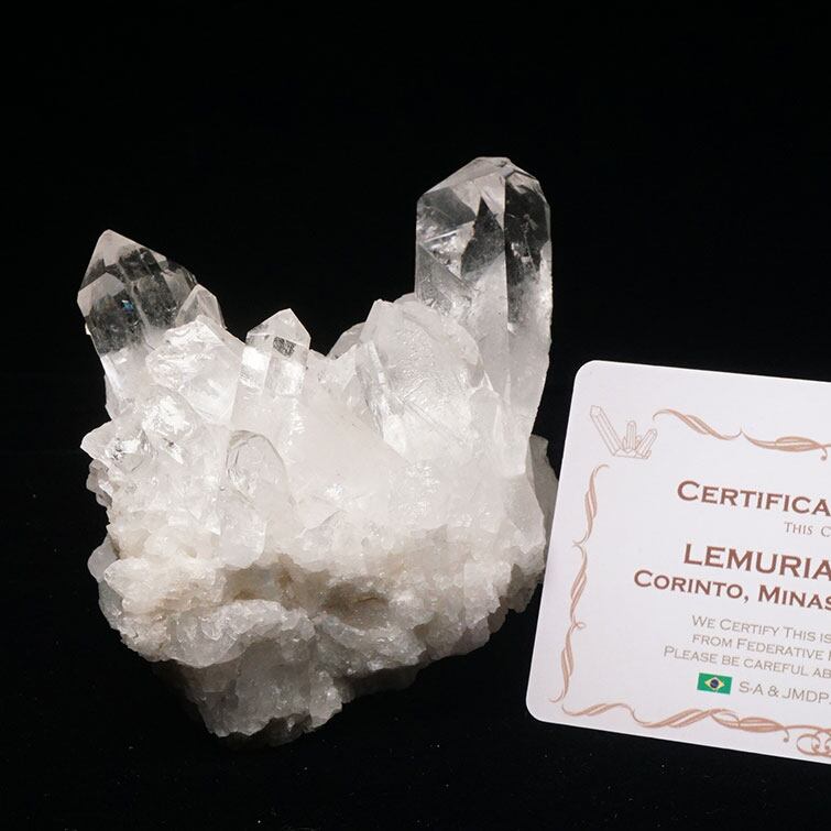 水晶 クラスター ブラジル ミナスジェライス州 コリント産 レムリアンシード 証明書付属 一点物 282-534