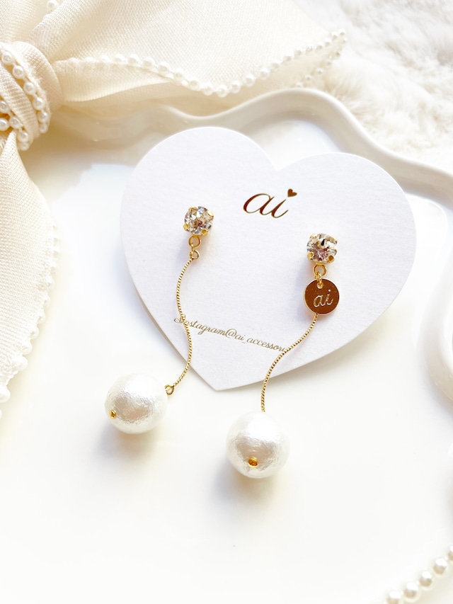 【超ときめき♡宣伝部 菅田愛貴様・菊地亜美様ご着用】yurayura cotton pearl