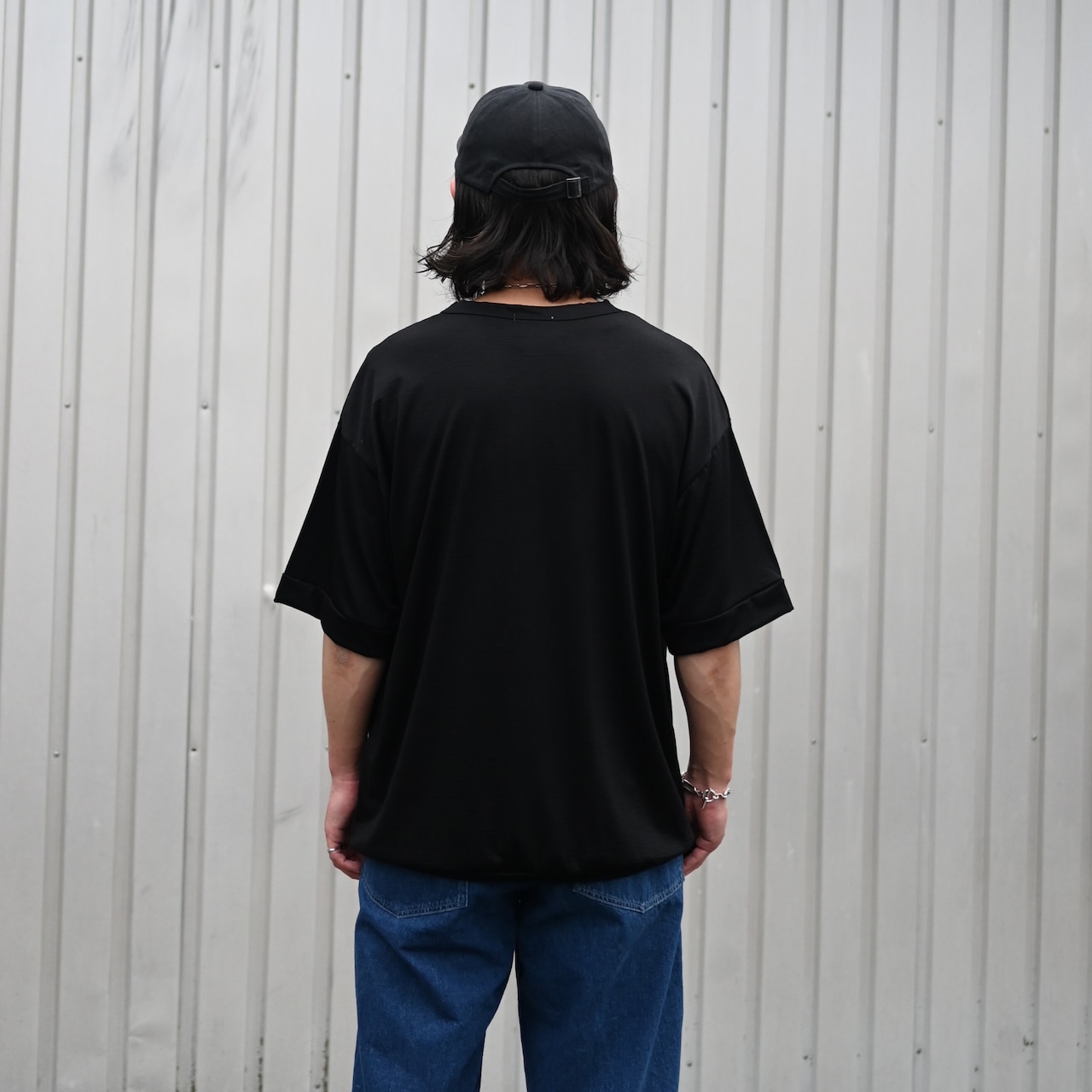 INTERIM / EXTRA FINE MERINO WOOL JERSEY HENRY OVER S/S TEE