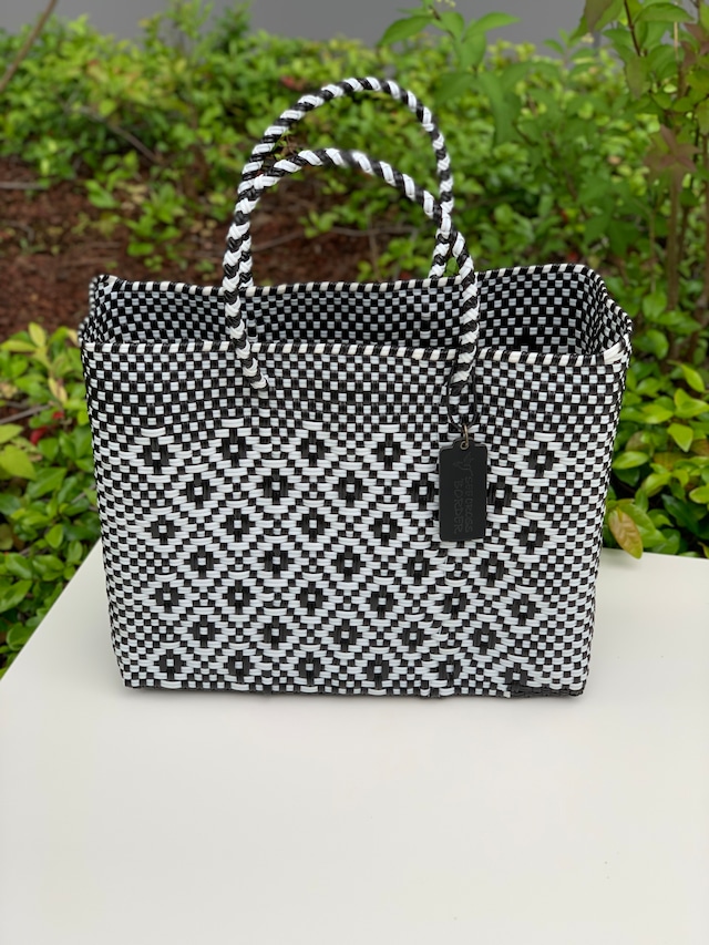 XS Mercado Bag (Normal handle) White/Black