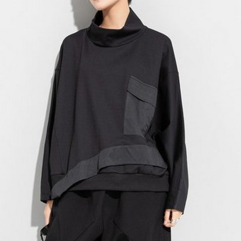 異素材ステッチプルオーバー PU0058