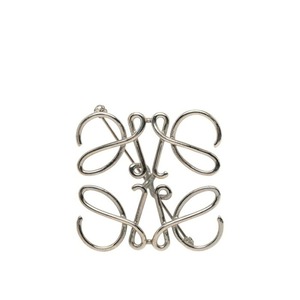 ロエベ アナグラム ブローチ シルバー メタル レディース LOEWE 【中古】