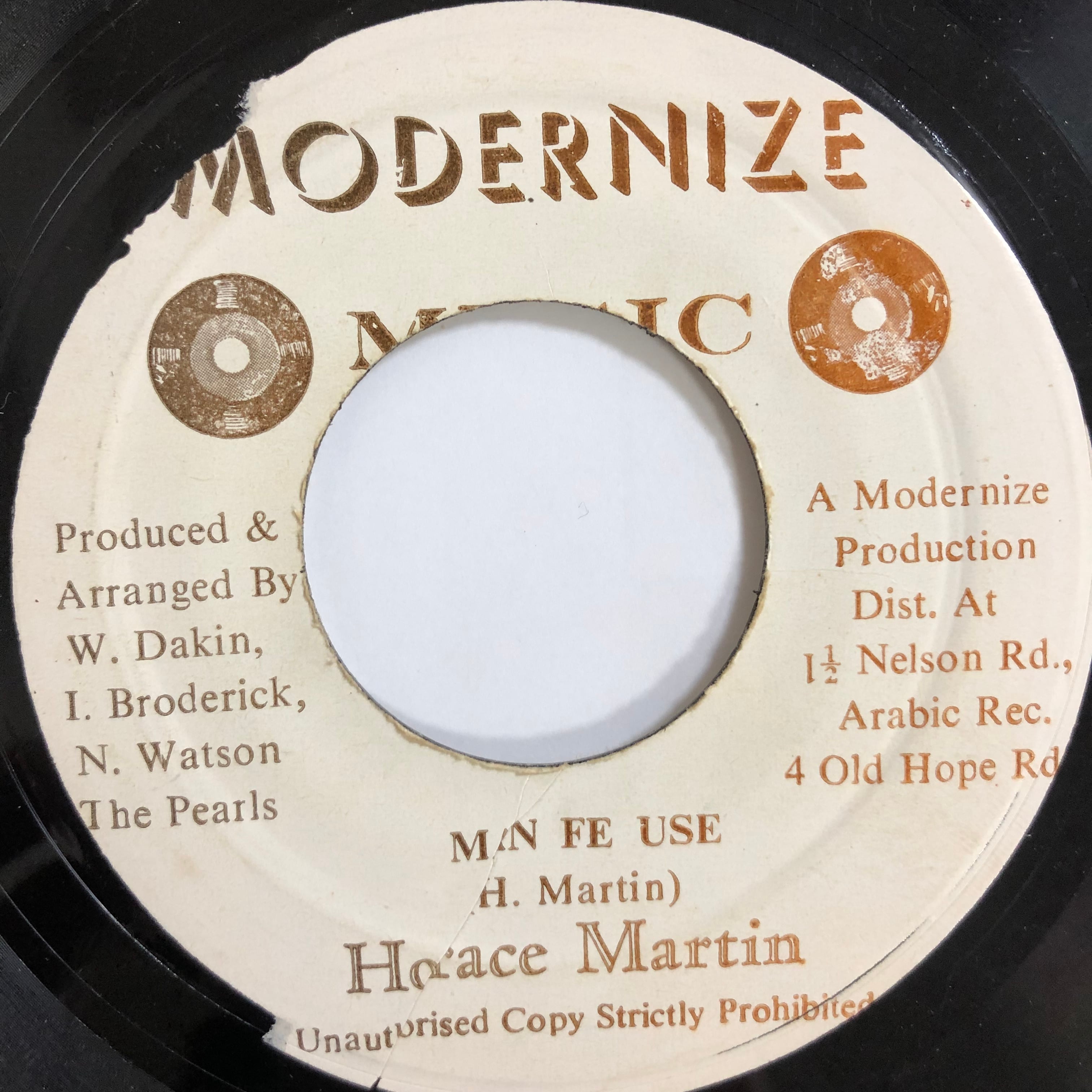 Horace Martin（ホレスマーティン） - Man Fe Use 【7-20046】