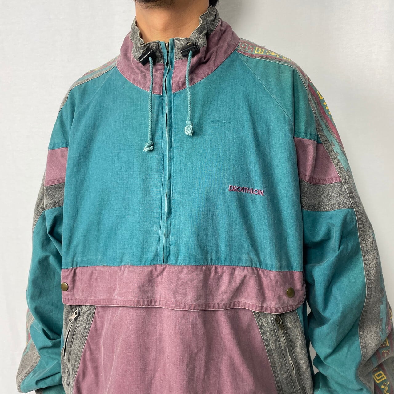 80年代~ ユーロ DECATHLON デカトロン コットン ネイティブ柄