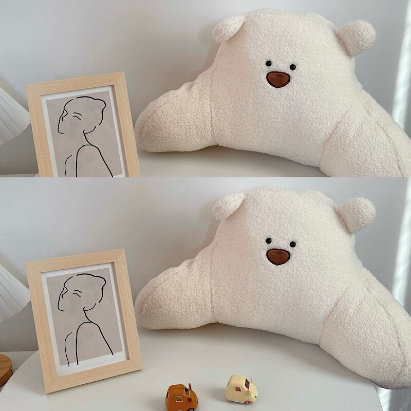 ピタッと癒しの 背もたれクッション くまさん ブタさん 椅子用クッション クッション 姿勢 チェアシート 韓国雑貨 韓国っぽ インテリア リモートワーク 勉強 オフィス Lamitte Deco トレンド 韓国ファッション ショップ Base店