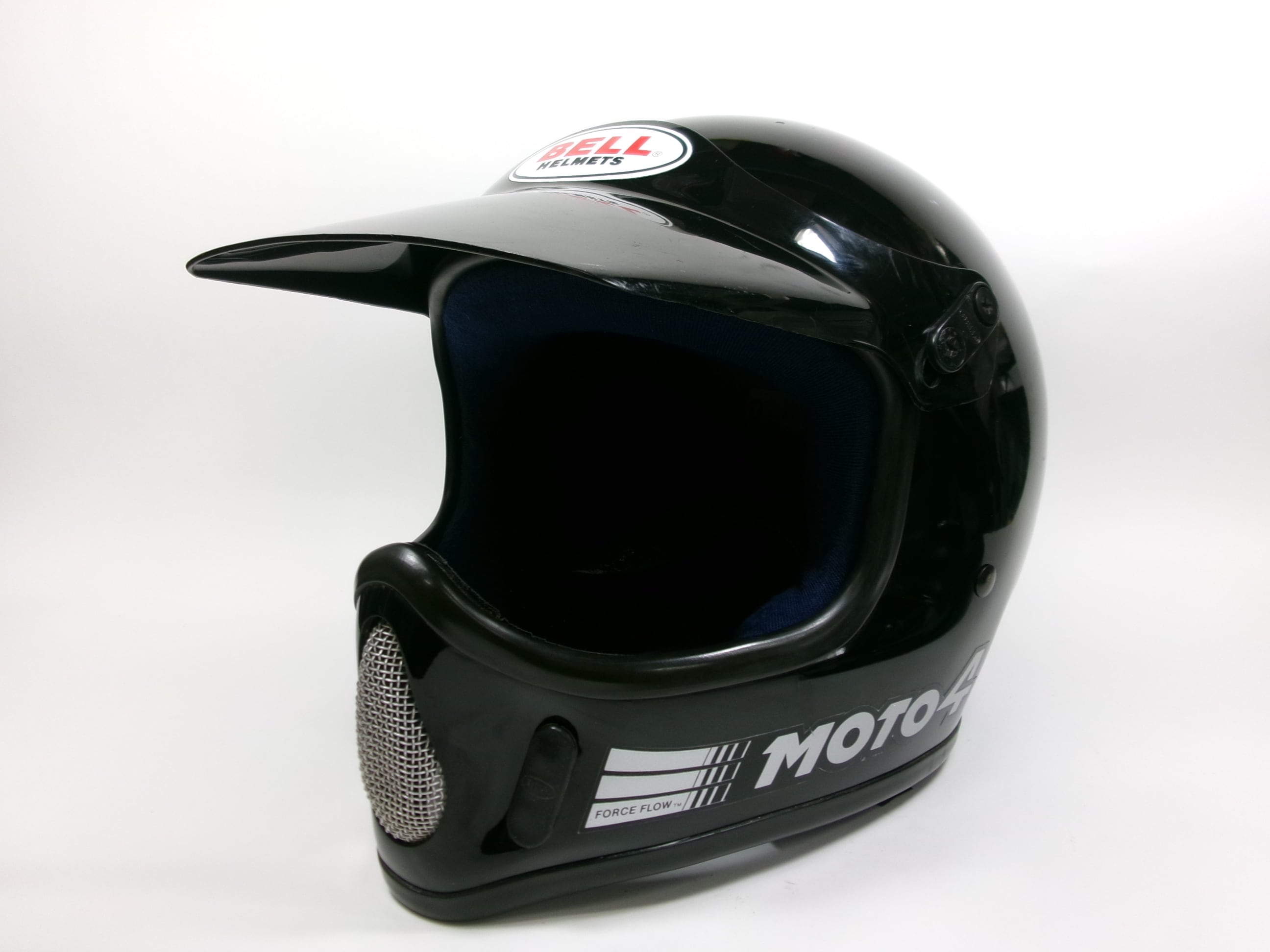 Sシェル！80s BELL MOTO 4 黒 目深加工済み M ☆ 80年代 ベル モト 4 