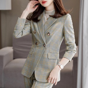 チェック柄スーツジャケット U0241