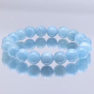 [3月の誕生石]アクアマリン 10mm 手首15cm