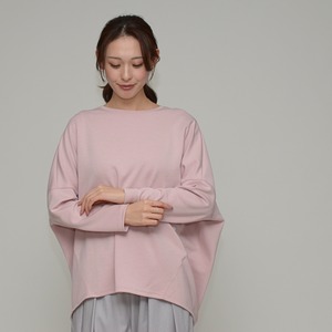 【2026春カラー登場】 ダブルフェイス・ドルマンコクーンプルオーバー ‐ LER-24109 ピンク ‐