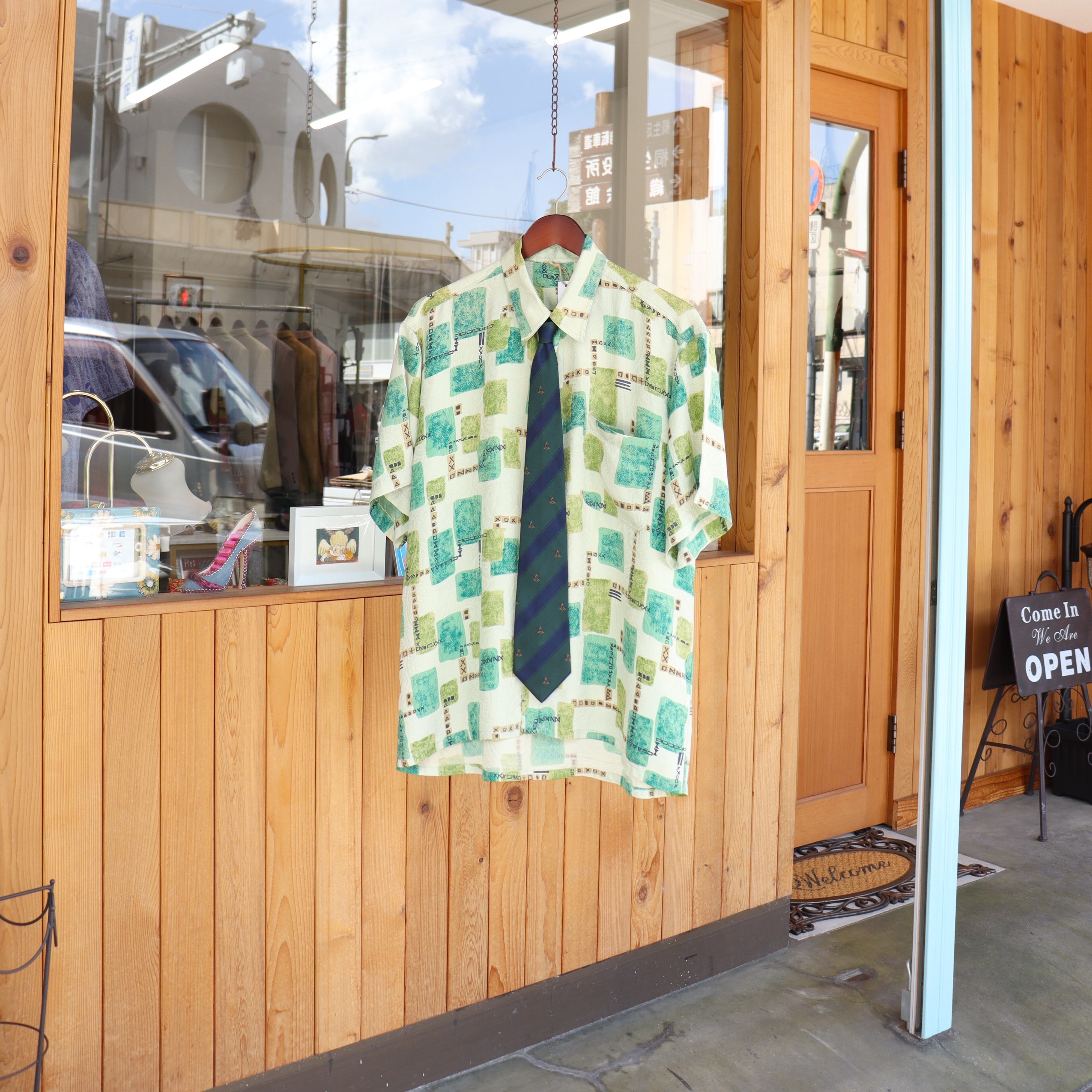 silk shirt & necktie【set】