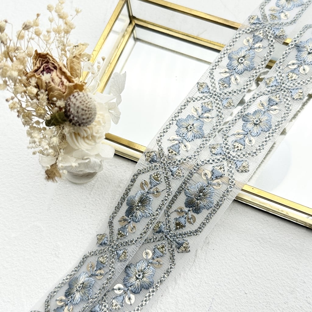 インド刺繍リボン ロール販売 （オープン記念特別価格_インド刺繍 