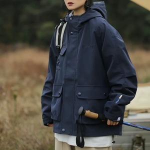 パッチポケットフーデッドジャケット　J0074