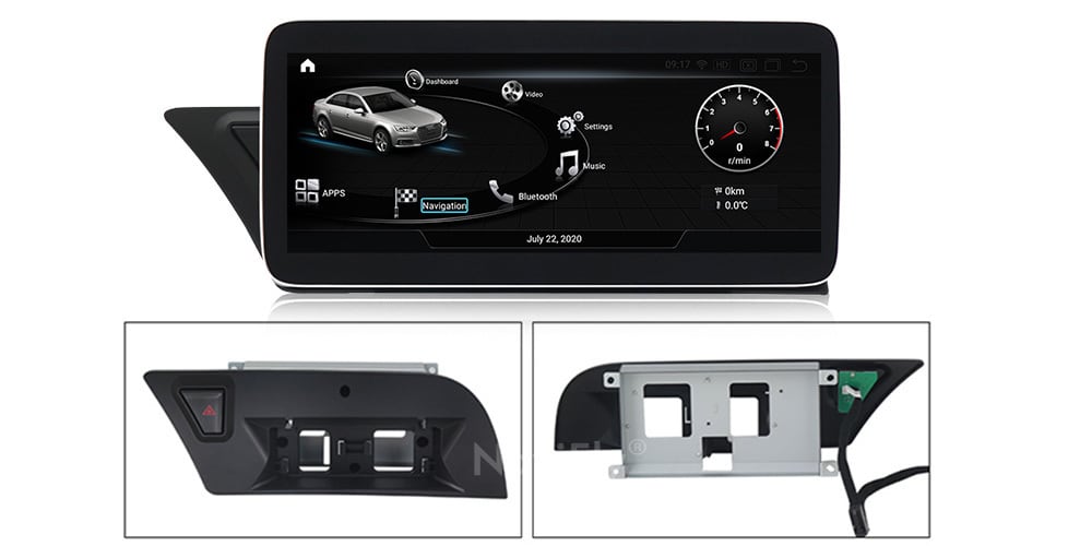アウディA4L B8 A5 2009-2016 アンドロイドナビ N600 RHD MMI 3G -MDA