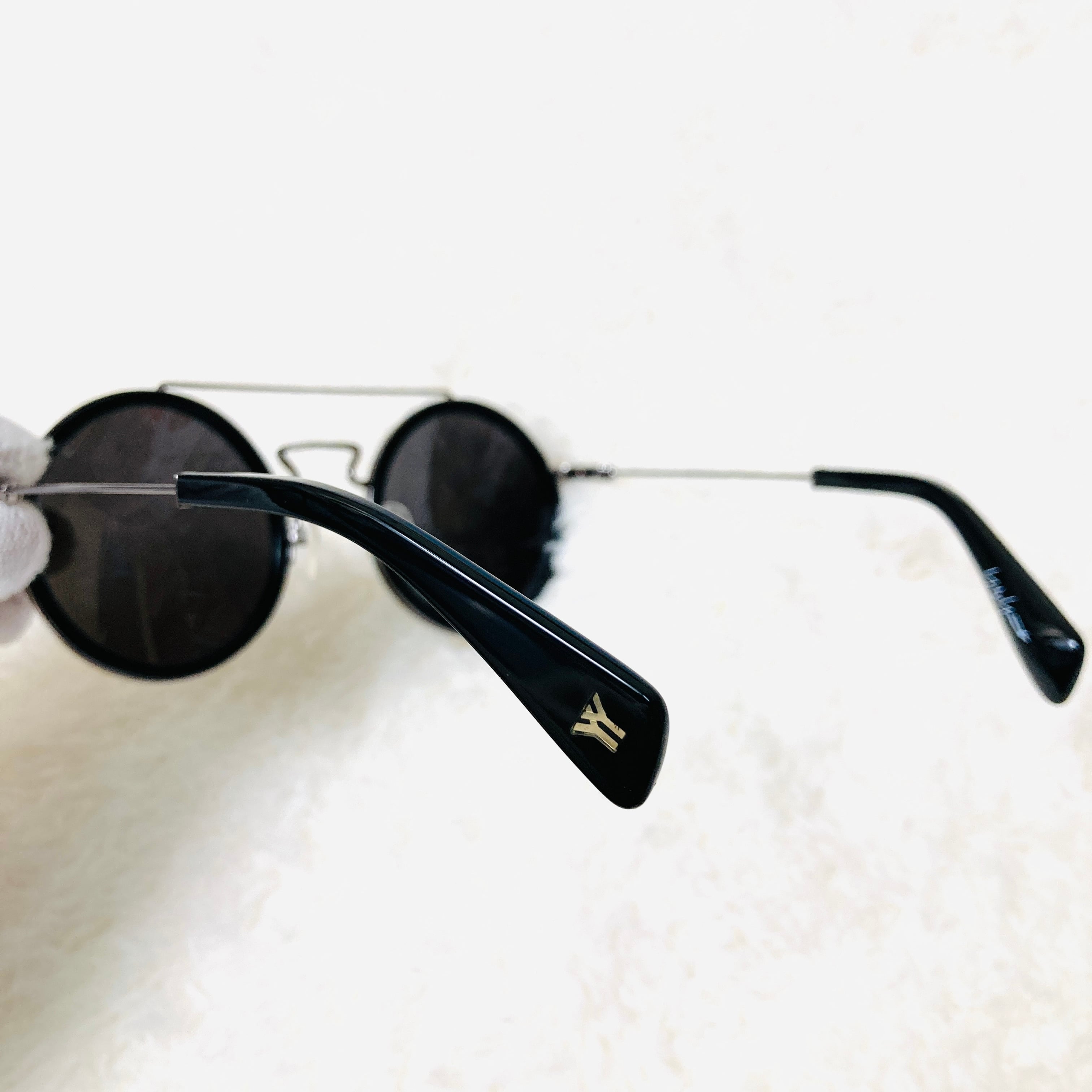 Used】Yohji Yamamoto YY5010 ラウンド ダブルブリッジ サングラス