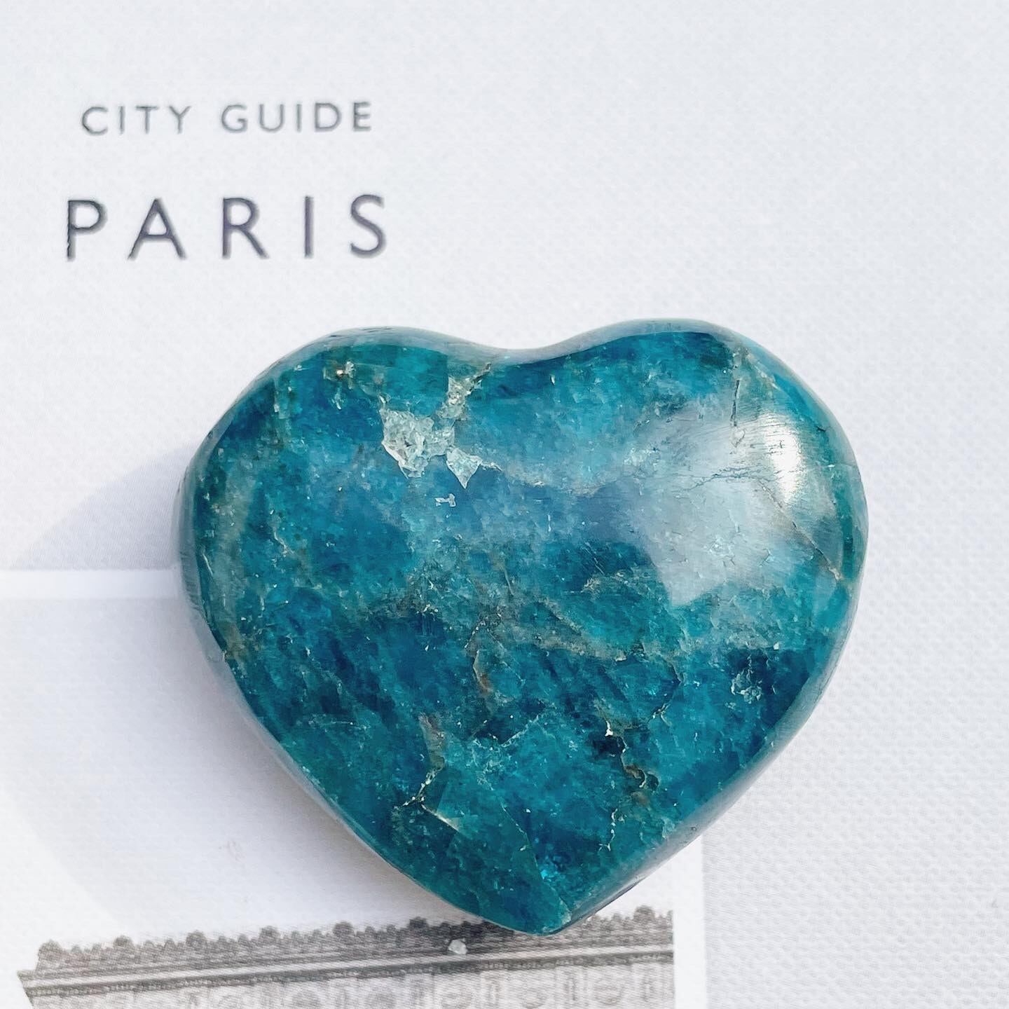 Blue Apatite Heart 8