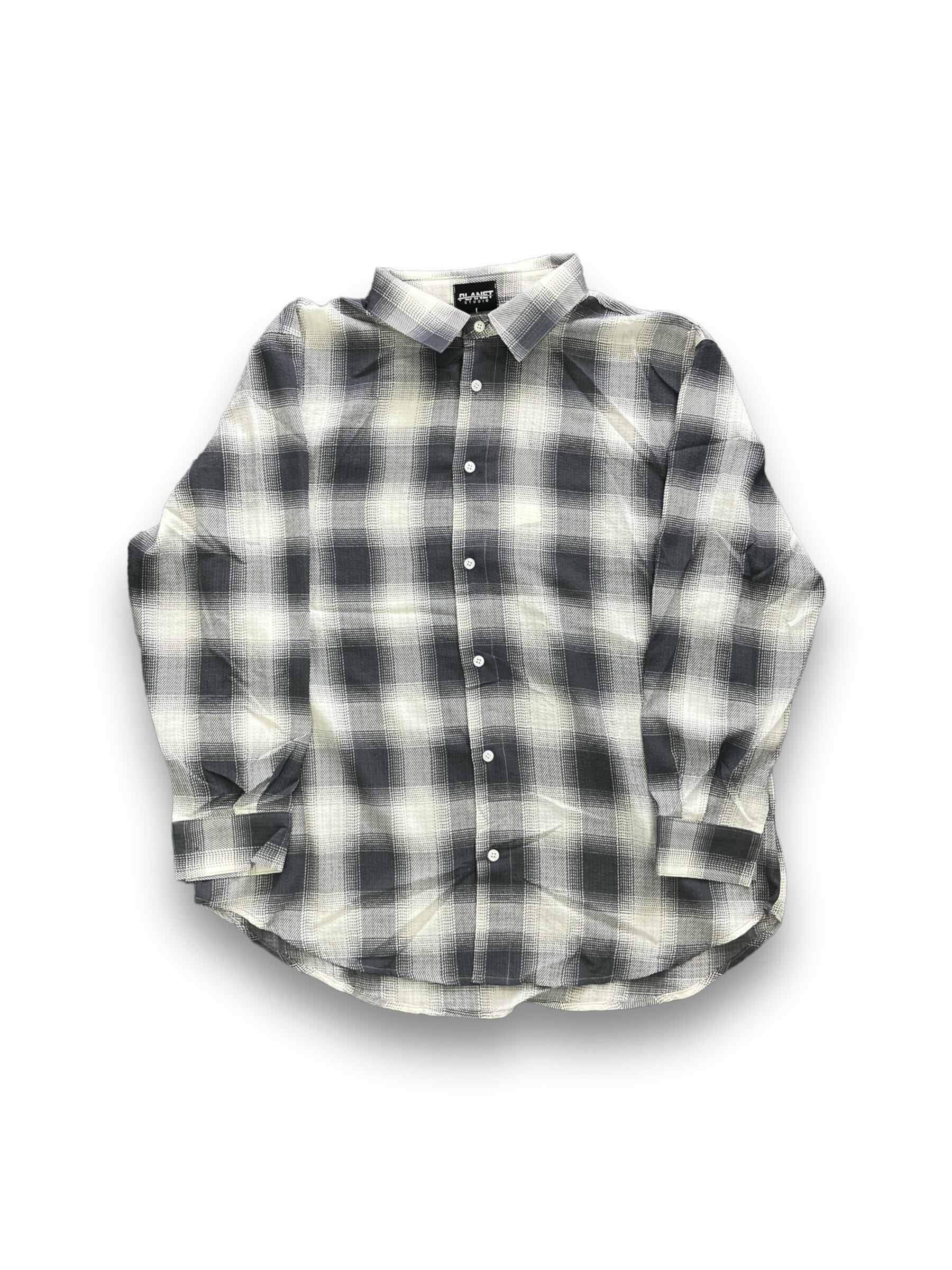【PLANET STUDIO】See-through check shirt