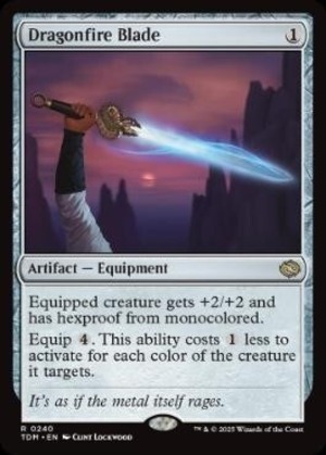 MTG《龍火の刃/Dragonfire Blade(TDM)》英語