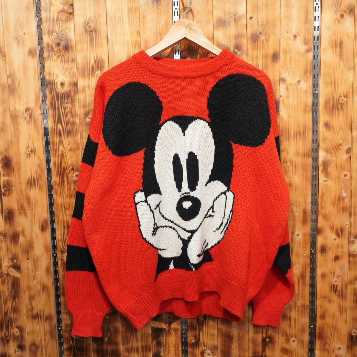 Disney ミッキー ニット 子供服 90（90年代 ビンテージ ディズニー 