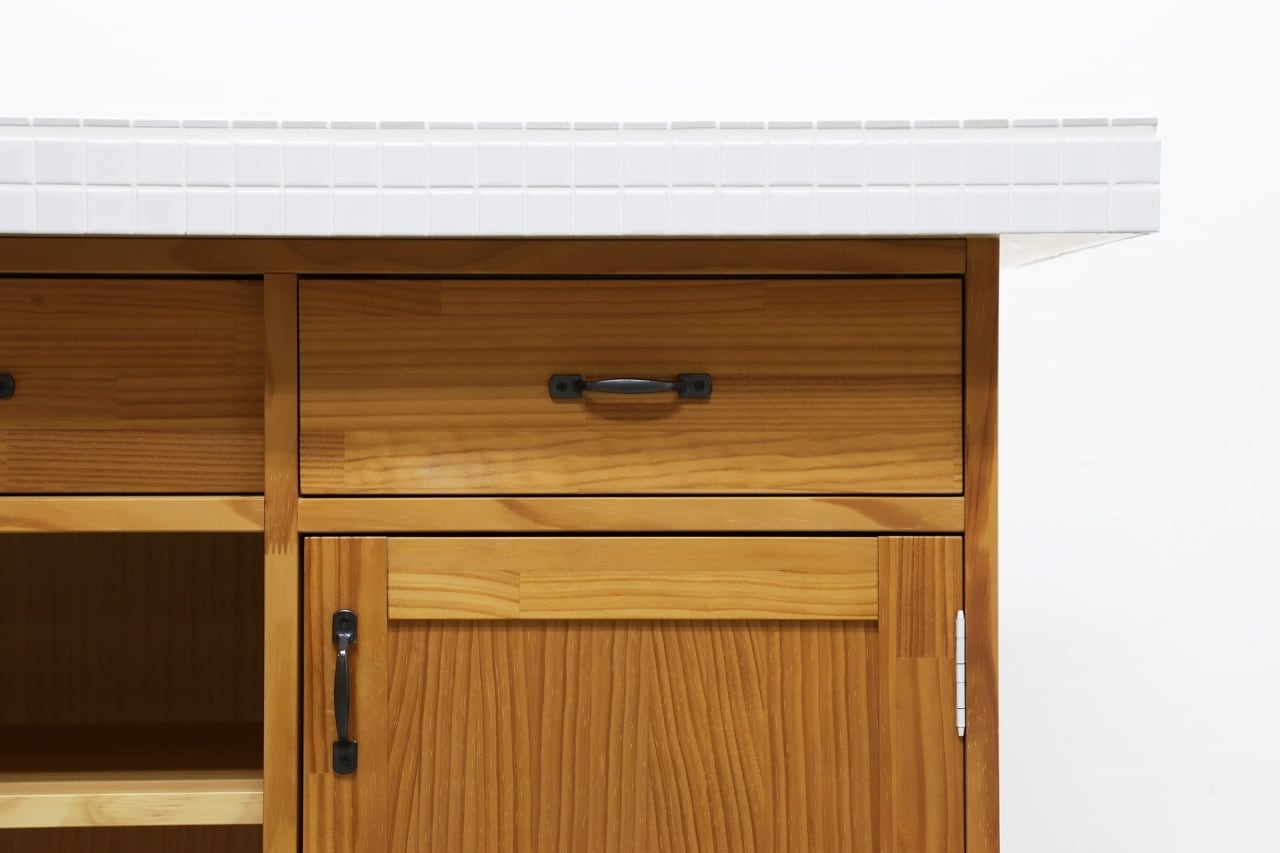 MOMO NATURAL モモナチュラル アイランド カウンター キッチン タイル