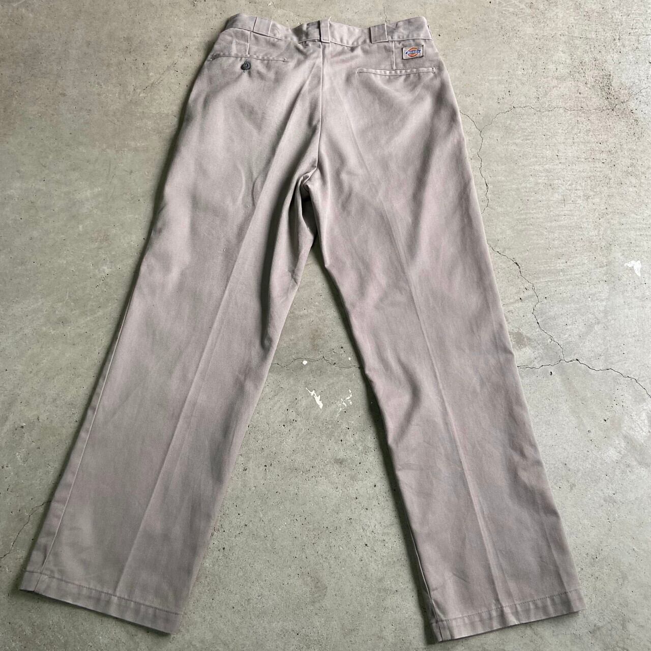 Dickies ディッキーズ ワークパンツ ライトグレー メンズW32 古着