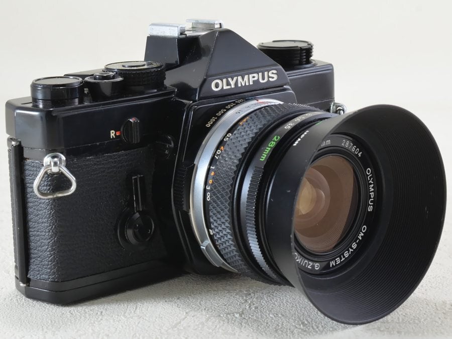 OLYMPUS OM ブラック / G.ZUIKO AUTO W mm F3.5 オリンパス